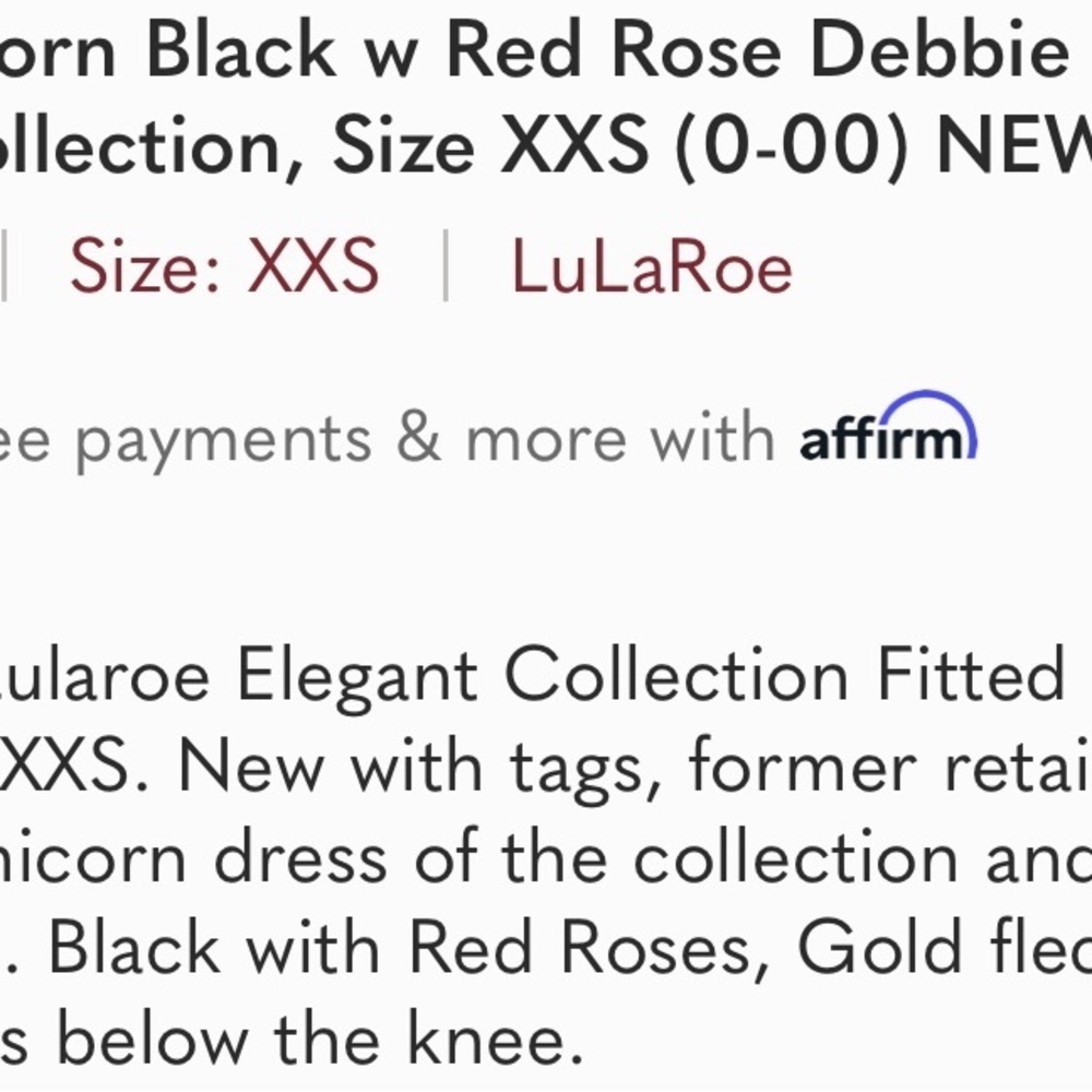 LU LA ROE UNICORN DEBBIE RED ROSE COLLECTION BODYCON LONG SLEEVE DRESS - Picture 8 of 8